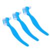 BAZPUR MART 3Pcs Denture Brush Dual FALSE Teeth Cleaning Brush Denture Toothbrush Denture Care Cleaning Tools view 1