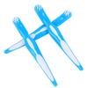 BAZPUR MART 3Pcs Denture Brush Dual FALSE Teeth Cleaning Brush Denture Toothbrush Denture Care Cleaning Tools view 2