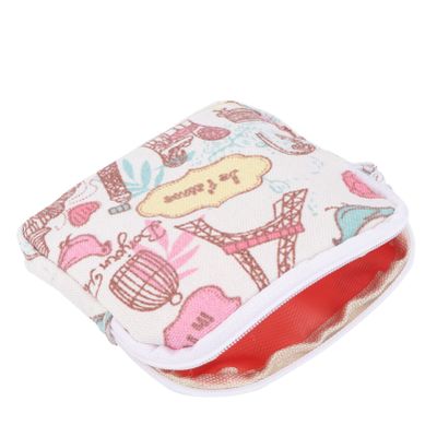 BAZPUR MART Sanitary Napkin Storage Bag 1Pcs Large Capacity Zipper Tampon Bag Sanitary Pad Organizer Pouch