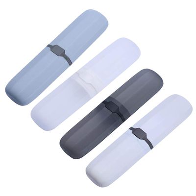 BAZPUR MART 4pcs Travel Toothbrush Case Portable Toothbrush Box Holder