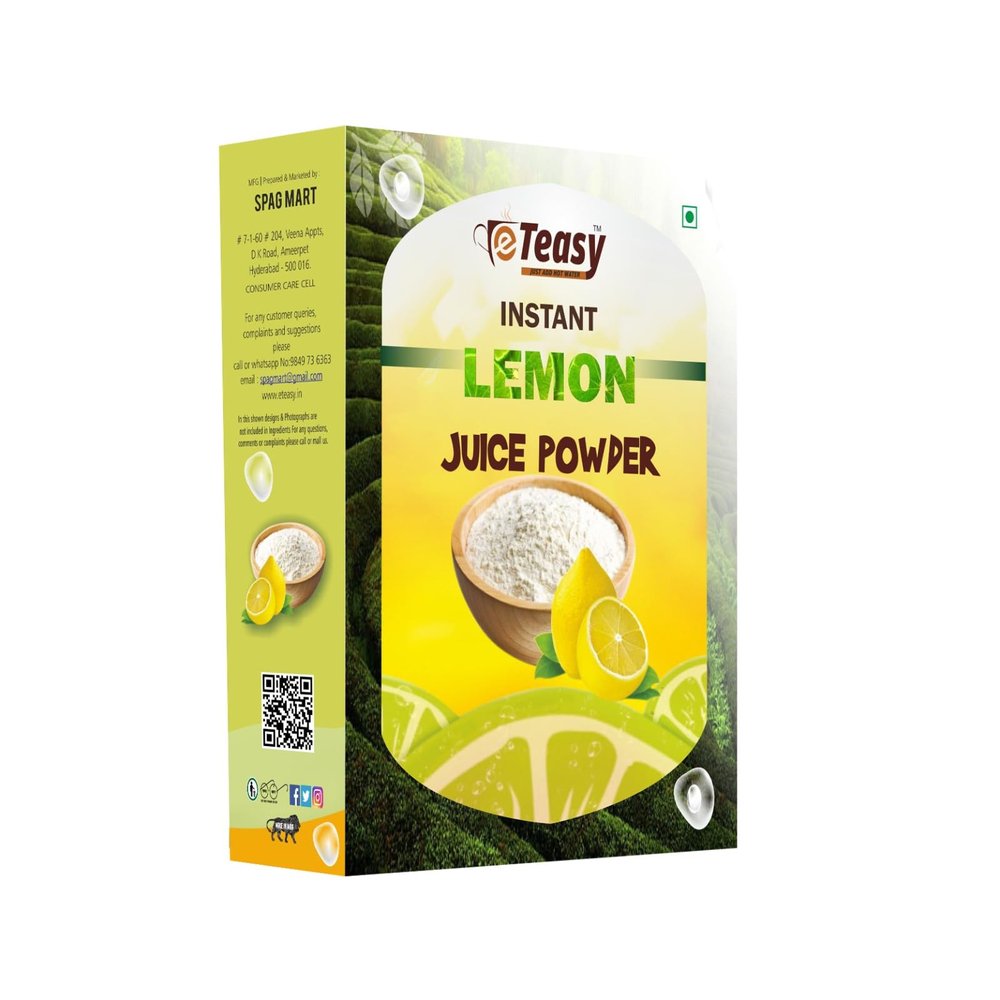 Eteasy LEMON JUICE powder Rich In Vitamin C, Immunity Booster Candy Cooking Baking No Artificial Preservatives Colours Powder (200g, Lemon)