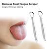 BAZPUR MART 2 Pack Stainless Steel Tongue Scraper for Tongue Cleaning Reducing Bad Breath Tongue Cleaners Metal Tongue Cleaning Tool view 2
