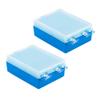 BAZPUR MART 15pcs Denture Case Denture Bath Box FALSE Teeth Storage Box Container Holder for Travel Retainer Cleaning (Blue) view 1