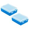 BAZPUR MART 15pcs Denture Case Denture Bath Box FALSE Teeth Storage Box Container Holder for Travel Retainer Cleaning (Blue) view 4