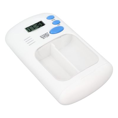BAZPUR MART Automatic Pill Dispenser, Smart Pill Organizer 3 Buttons White Portable for Travel Home Use