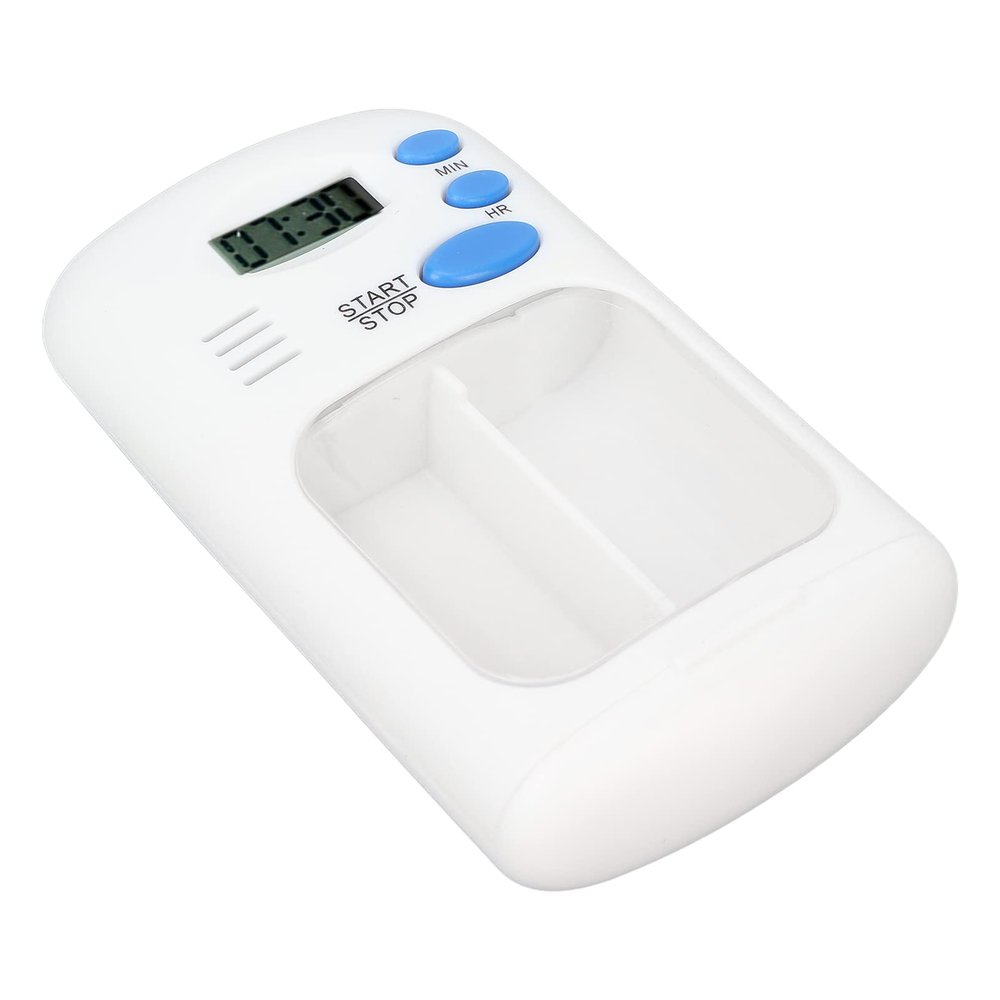 BAZPUR MART Automatic Pill Dispenser, Smart Pill Organizer 3 Buttons White Portable for Travel Home Use