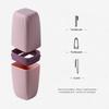 BAZPUR MART Toothpaste Holder Toothbrush Cup Portable Toothbrush Travel Container Electric Toothbrush Case Flosser Storage Organizer Toothbrush Case Dual Mugs Toothpaste Holder view 4