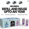 Mizuberg Sparkling Natural Mineral Water, 500 ml, Alkaline, Naturally Alkaline, 7+ pH, Energized, Resealable & Reusable, Anti-Plastic Packaging (Pack Of 3) view 3
