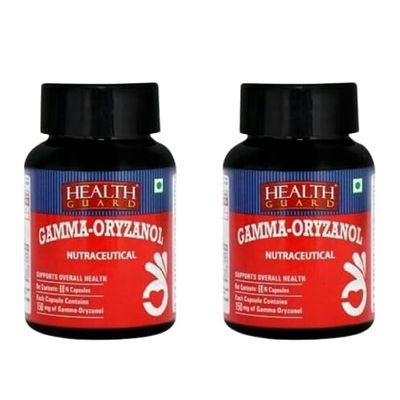 Health Guard Gamma Oryzanol Capsule(2x60 Count) By RCM Pack of 2