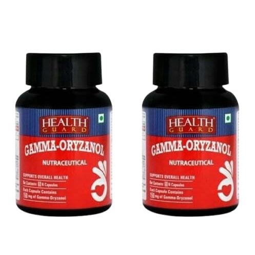 Health Guard Gamma Oryzanol Capsule(2x60 Count) By RCM Pack of 2