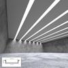 Abaj Lighting (50x12mm) LED Strip Light 1Meter Aluminium Rectangular Conciled Profile Light Channels with Diffused Cover, End Caps and Mounting Clips Without LED Straight Linear - Pack of 2 view 4