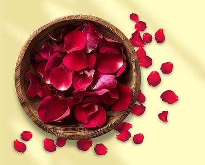 Aaswad Impex Rose Pure Herbal Tea -50 grams Fresh Dried Rose Petals, Rose Tea for Soothing Stomach,Beautiful Hair & Skin Use for Iced Tea, Cocktails - Caffeine FreeH erbal Tea