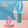 BAZPUR MART Wristband Hand Cleanser Wearable Squizzy Wristband Hand Cleansing Refillable & Portable celet for Kids Teens and Adults Traveling view 3