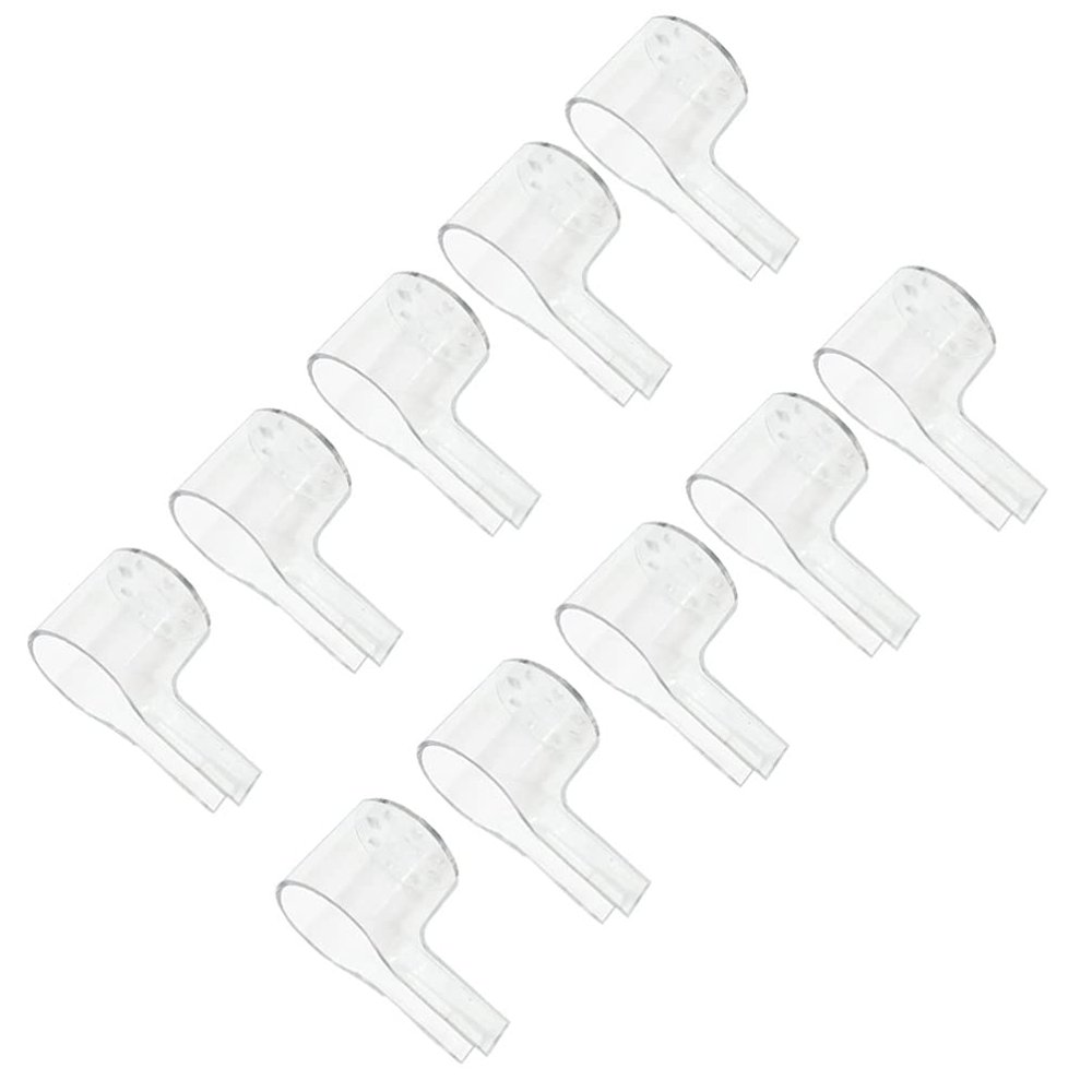 BAZPUR MART 10Pcs Travel Electric Toothbrush Head Covers Covers Travel Toothbrush Cap Toothbrush Head Covers (Transparent)