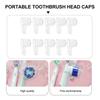 BAZPUR MART 10Pcs Travel Electric Toothbrush Head Covers Covers Travel Toothbrush Cap Toothbrush Head Covers (Transparent) view 2