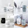 BAZPUR MART Holder Cup Too Paste Holder T vel Container Electric Case Flosser STO ge izer Mugs Towel Too Paste Holder view 4