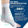 Ankle Compression Socks - Foot & Ankle Swelling ,Pain Relief & Arch Support for Men and Women (Pack of 2) ((XL)) view 3