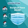 C-Cure 3 Ply Surgical Face Mask Pack of 200 IIR | Disposable Non Woven Breathable Face Mask with Nose Clip & Soft Earloop | Daily Use for Men Women Office Travel Pollution | Blue view 3