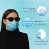 C-Cure 3 Ply Surgical Face Mask Pack of 200 IIR | Disposable Non Woven Breathable Face Mask with Nose Clip & Soft Earloop | Daily Use for Men Women Office Travel Pollution | Blue view 4