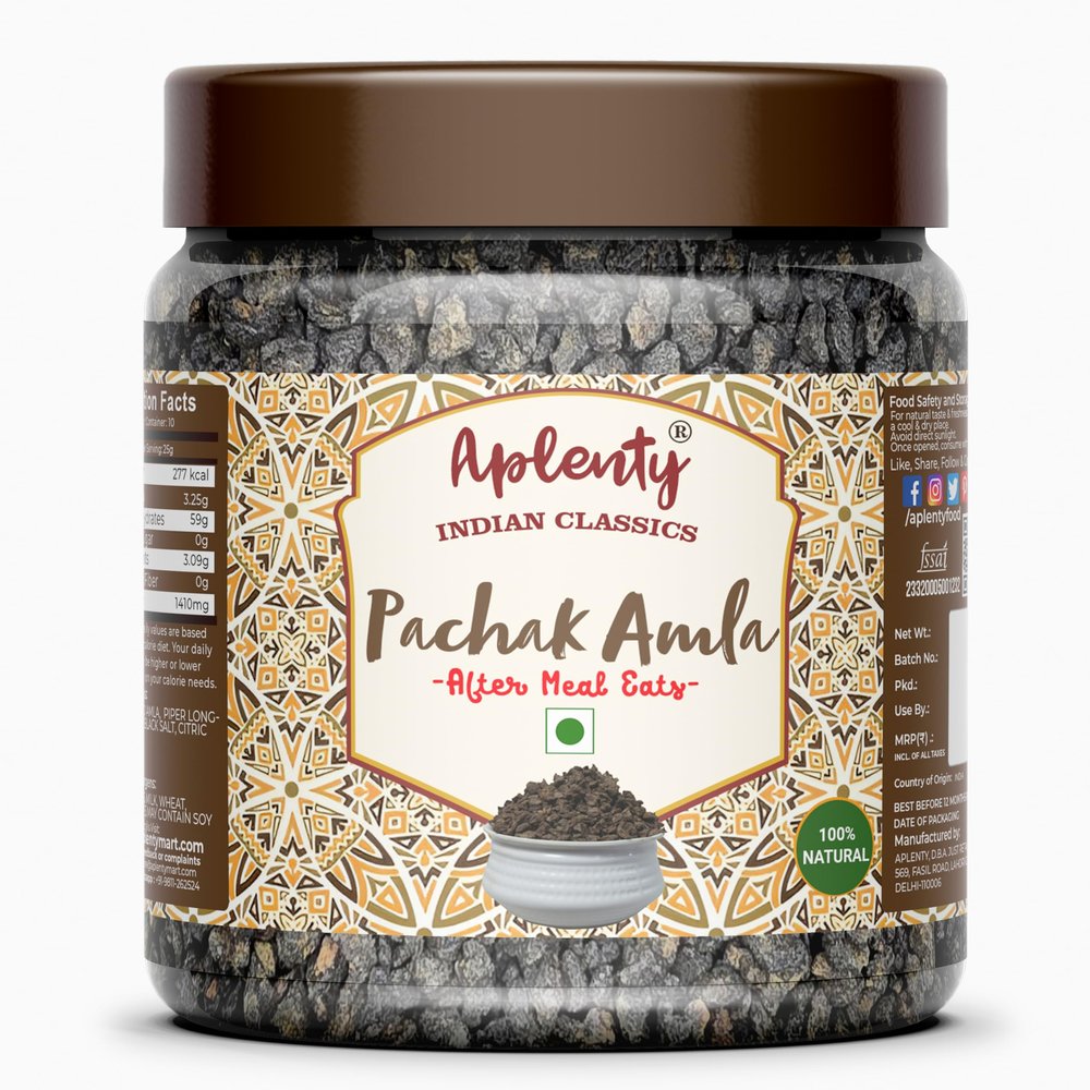 Aplenty Amla Pachak Salted | Dried Khatta Aamla | Gooseberry | Tangy Avla (400g)