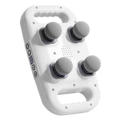 4 Heads Massage Gun Machine for Pain Relief with Percussion Massage Gun Massager for Back Pain Rechargeable Massager for Full Body including Neck Shoulders Calf Foot & Leg