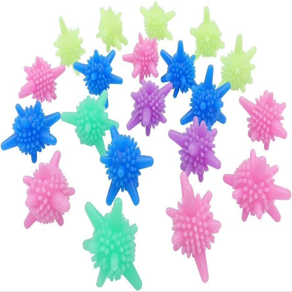 ANKEV Washer Machine Balls, Reusable Tangle-Free Eco-Friendly Laundry Scrubbing Lint Catcher Balls, Colourful Laundry Washing Balls, Enhance Machine Cleaning Power, Unique Shape Allows Better Clean (16)