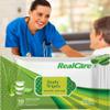 1 Pack Real Care Eco Easy Bath Wet Wipes Towelettes with Aloe Vera. XL size Wet Wipes for Unisex Patients, Adults and Baby. (10 Pulls/Pack)-Microwaveable + FREE Fridge Magnet/Order view 1
