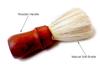 Perzit Wooden Handle Smooth and Soft Bristle Barber Shaving Brush for Men and Boys view 3