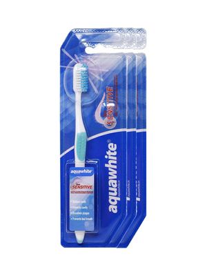 Aquawhite New sensitive toothbrush (pack of 3)