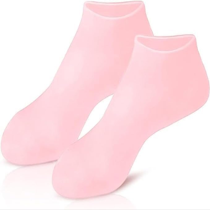 ADICTUM Hydrating Silicone Gel Socks for Women| winter Gel socks for dry, cracked feet that moisturize & heal cracked heels Oil Spa Gel Socks -1 PAIR