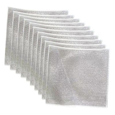 BNF Wire Dishwashing Rags Non Scratch Scouring Pad for Restaurant Home Bathrooms 10 Pieces | Home & Garden