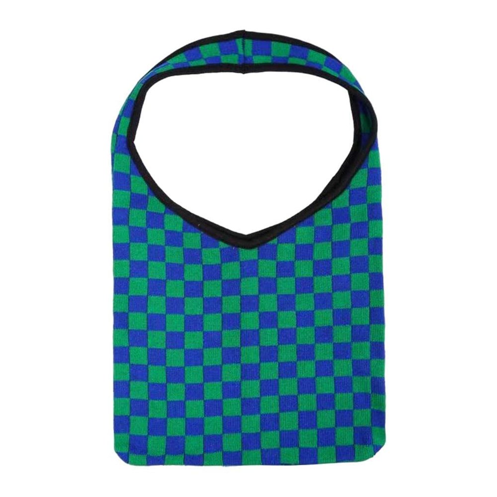NavaFresh Basics Women Knitted Shoulder Bag Tote Soft Woven Shopping Bag Vacation Blue Green