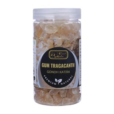 J J Crunch N Munch Gond Katira (250g) | Edible Tragacanth Gum for Laddu, Sweets, Sharbat & Summer Drinks | Natural Herbal Superfood | Cooling Agent for Summer | 100% Pure & Natural