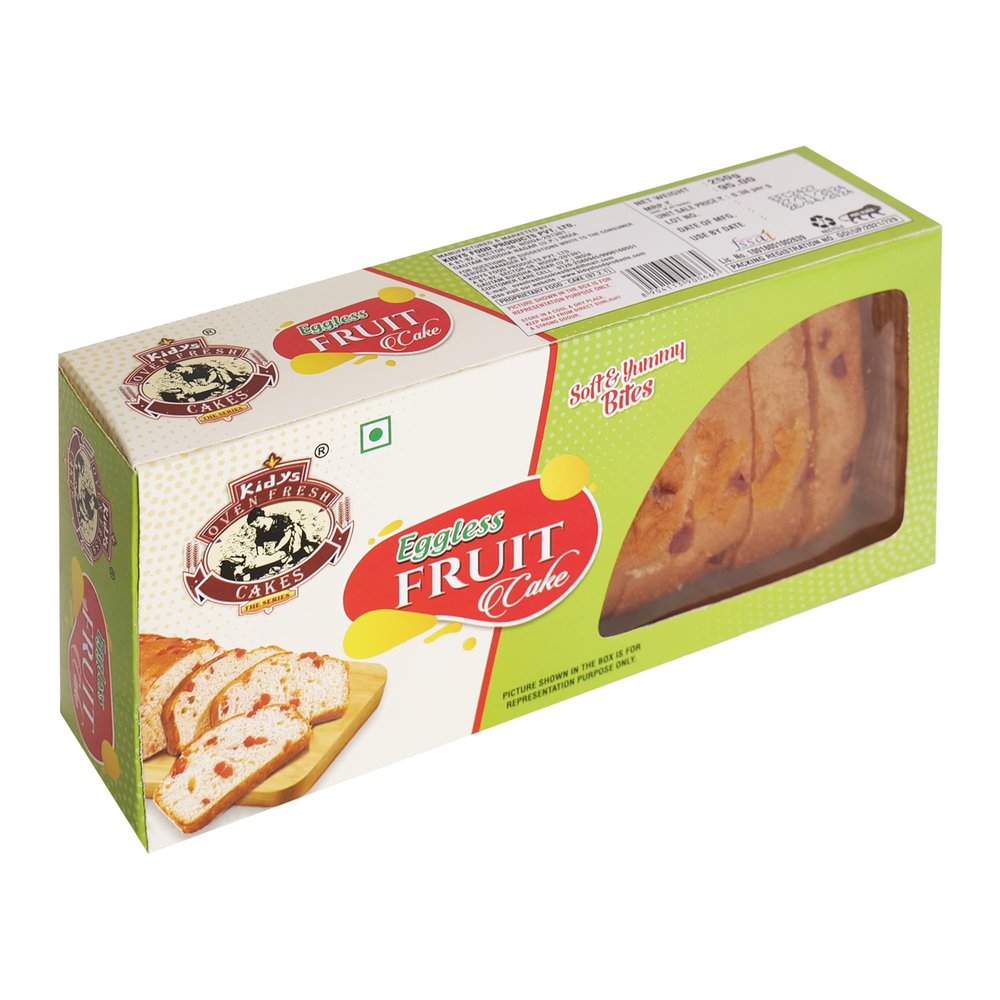 Kidys Egg-less Fruit Cake - (Pack of 2, 250 gm)