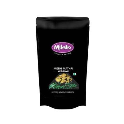 Mileto Methi Mathri | Healthy and Natural | Made with Jowar Millet and Fenugreek Leaves