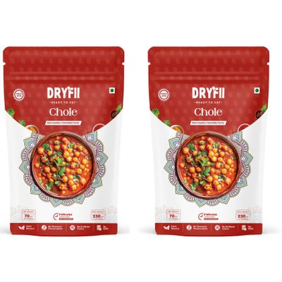 Dryfii Ready-to-Eat Instant Chole | Pure Veg | Freeze Dried | Rehydrated Weight 230 g