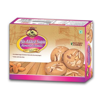 Kidys No Added Sugar Almond Cookies, Whole Wheat Atta, 300g