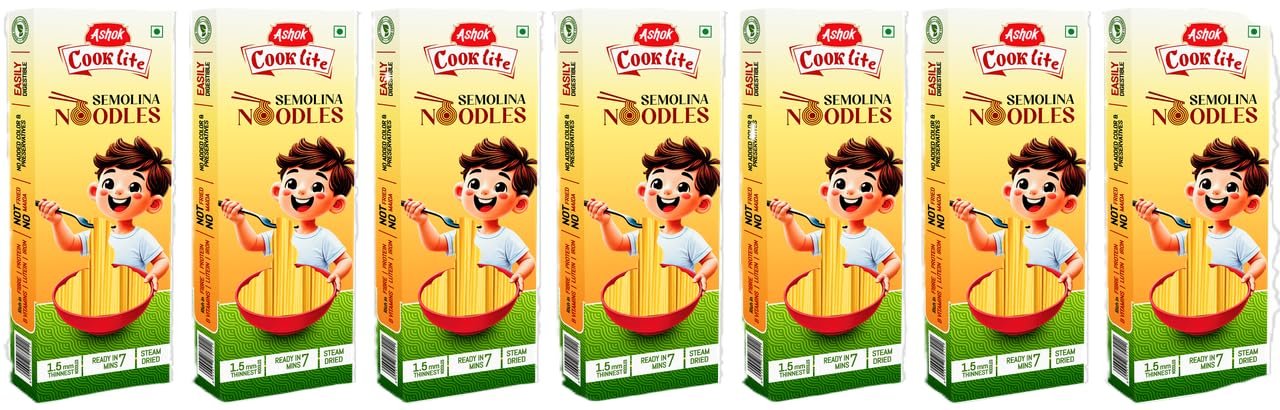 ASHOK NUTRIRICH400g suji noodles pack of 7