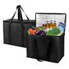 Shrux Insulated Grocery shopping bags- Reusable Thermal Hot and Cold Food Storage and Transport Bag With Zipper Closer | Camping and Picnic Use Food, Snacks and Vegetable Fresh Keeping Bag view 1