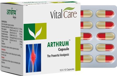 Arthrum Capsules (100 Capsules) Ayurvedic Support for Joint Health