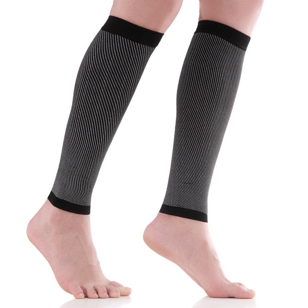 BAZPUR MART 2X Sports Calf Compression Sleeves Shin Splint Support Compression Brace XL