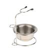 BAZPUR MART Alloy Shaving Brush Stand Holder + Stainless Steel Shave Mug Bowl Set view 1