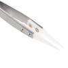 BAZPUR MART Heat-resistant Ceramic Tweezers w/Pointed Tips White Tips+Frosted Handle view 2