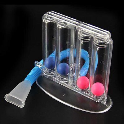 BAZPUR MART Lung Deep Breathing Trainer Exerciser Device Incentive Spirometer 4 Balls