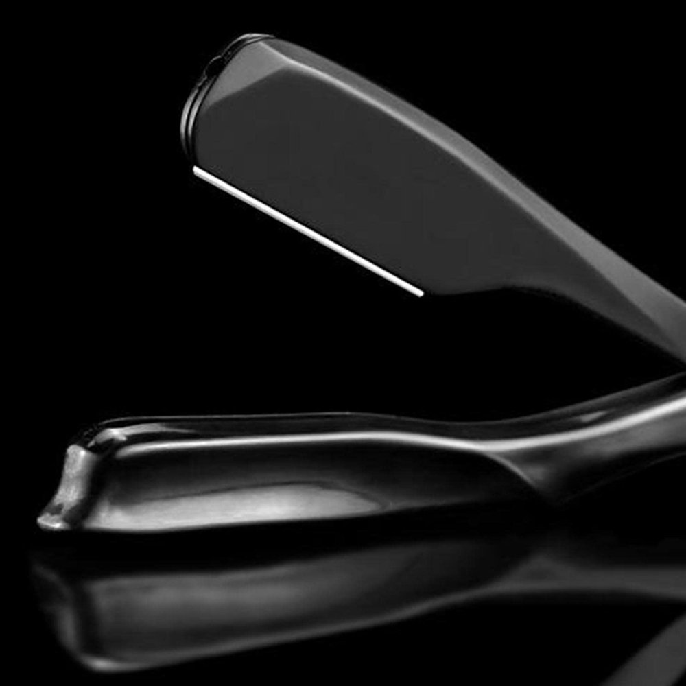 BAZPUR MART Men Barber Straight Razor Holder for Moustache Easy to Use Black