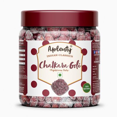 Aplenty - Yummy Chatkara Goli - Khatti Mitthi Goli - Tangy and Tasty Digestives (Purple Color) - (400g)