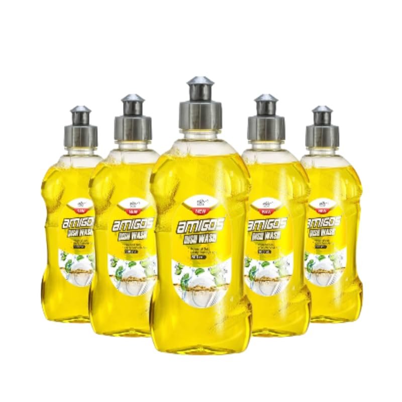 AMIGOS Dishwash Combo of 2 Botles AMIGOS Dishwash Liquid Gel - Complete Cleaning Kit Featuring All-in-One Solutions for Your Everyday Household Cleaning Needs