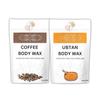 CLYDORA Coffee & Ubtan Body Wax Pack of 2  10 Minutes Painless Herbal Wax for Women & Men | Natural Hair Removal Wax Enriched with Coffee, Turmeric & Herbal Extracts | Smooth, Glowing & Soft Skin | 100g x 2 view 1