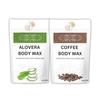 CLYDORA Aloe Vera & Coffee Body Wax Pack of 2  10 Minutes Painless Herbal Wax for Women & Men | Natural Hair Removal Wax Enriched with Aloe Vera & Coffee Extracts | Smooth, Soft & Glowing Skin | 100g x 2 view 1