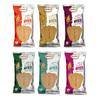Maniarr's Khakhra Snacks 360g  Plain Slim Bites Combo with 6 Flavors  Healthy, Crispy, Low Carb Gujarati Snack  High Protein, Wheat Khakhra for Office, Travel and Tea-Time Munching (Pack of 6) view 1